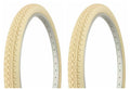 2 Tires Duro 26" x 2.125" Cream Bicycle Tires A3634
