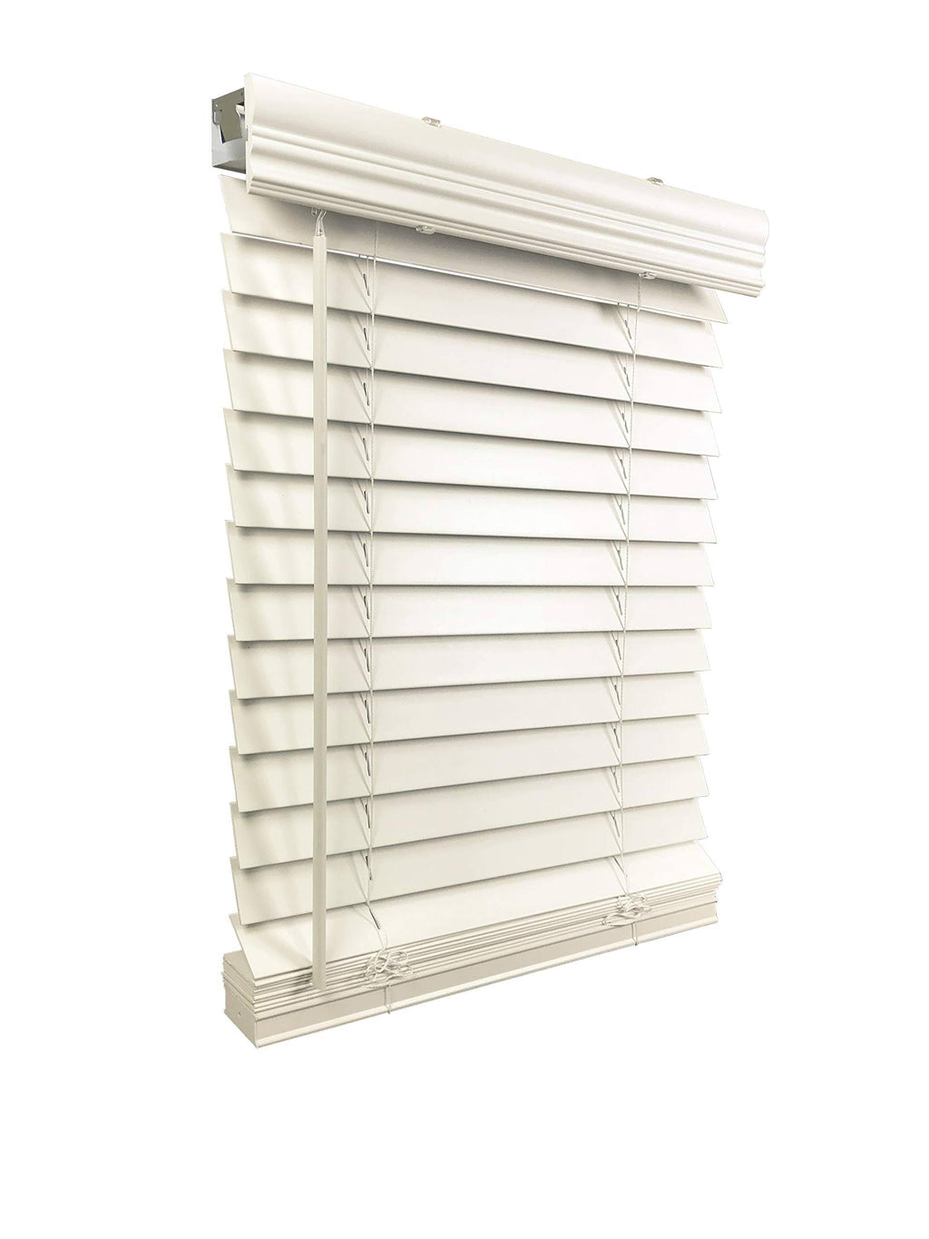 Cordless Faux Wood Blind 66.5 inch W x 60 inch H K1959