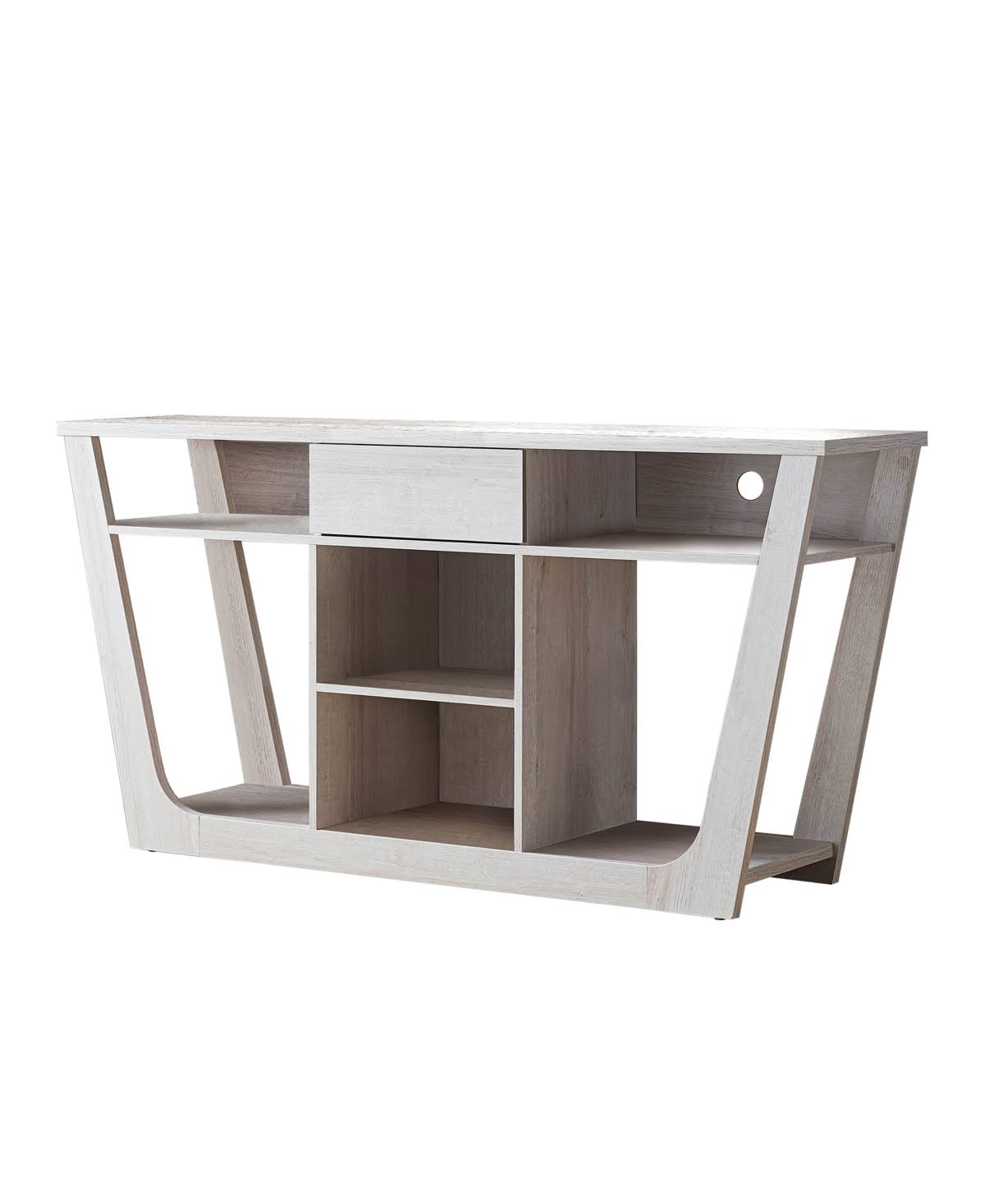 White Multi-Storage TV Stand S61271