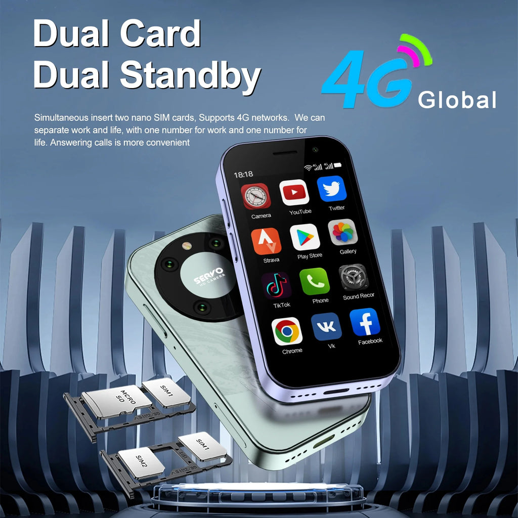 3.0" HD Display 4G LTE Mini Smartphone H8600