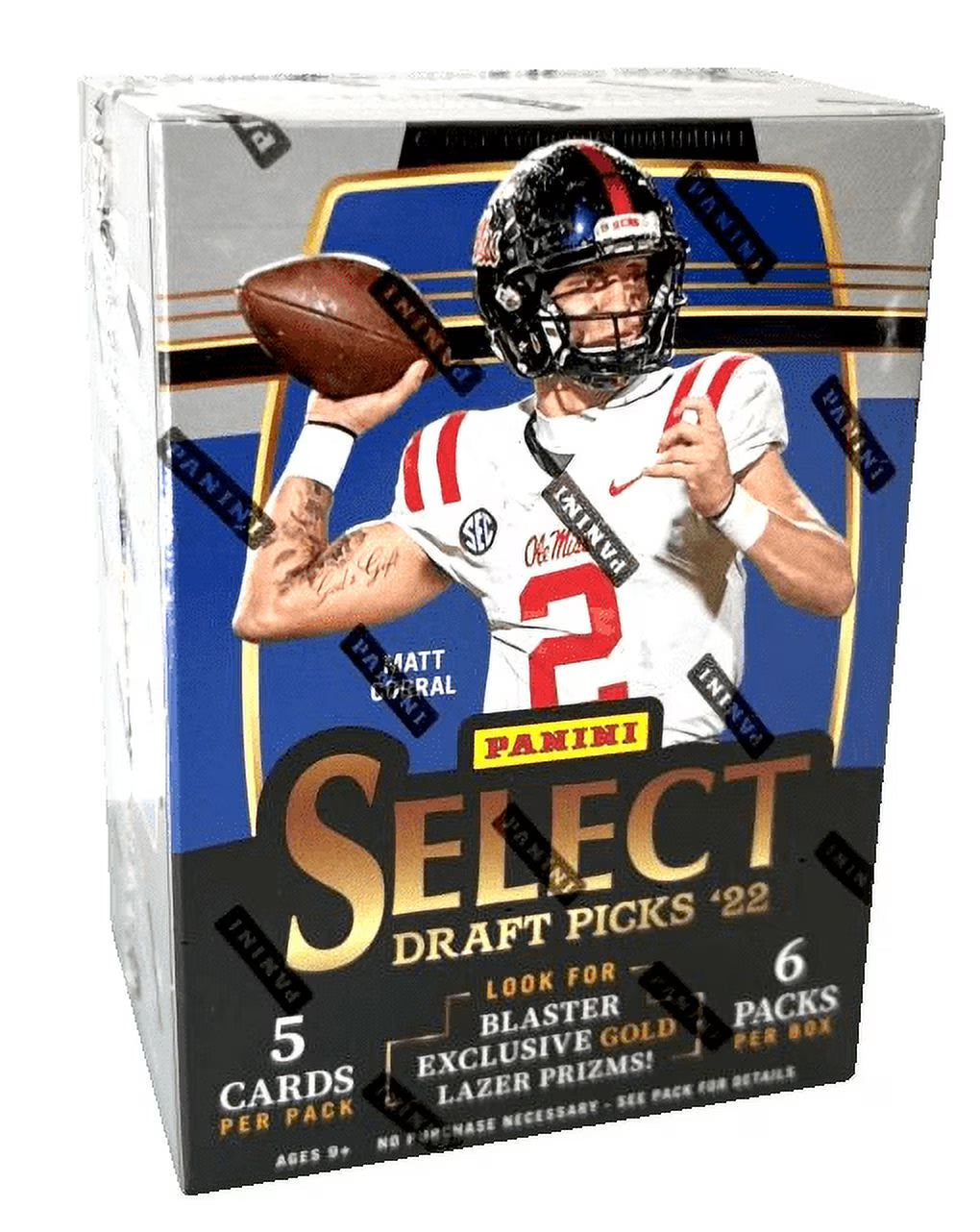 2022 Panini Select Draft Picks Collegiate Football Blaster Box Trading Cards V1833