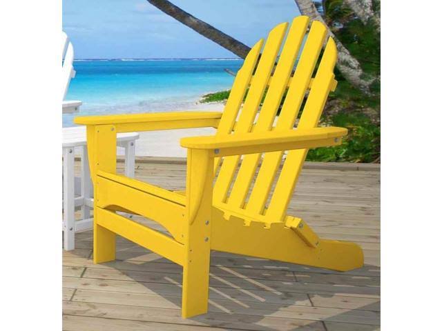 Yellow Recycled Plastic Adirondack Chair B680919