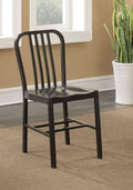Set of 2 Modern Steel Side Chairs D597