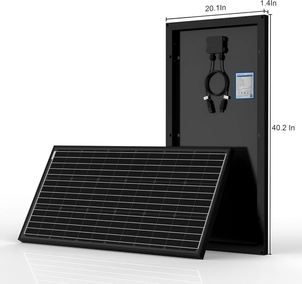500 Watt Monocrystalline Solar Panel Kit with 40A MPPT LCD Charge Controller H628