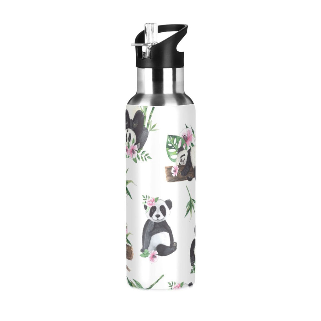 20 oz Insulated Stainless Steel Water Bottle with Straw Lid I612606