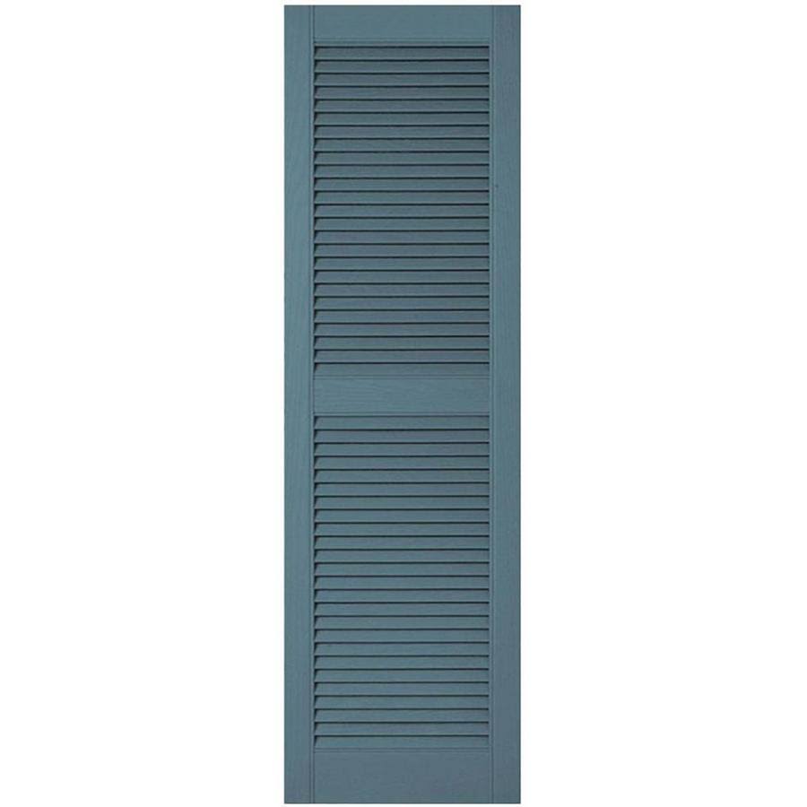 18 inchw x 77 inchh Vinyl Open Louver Shutters S407