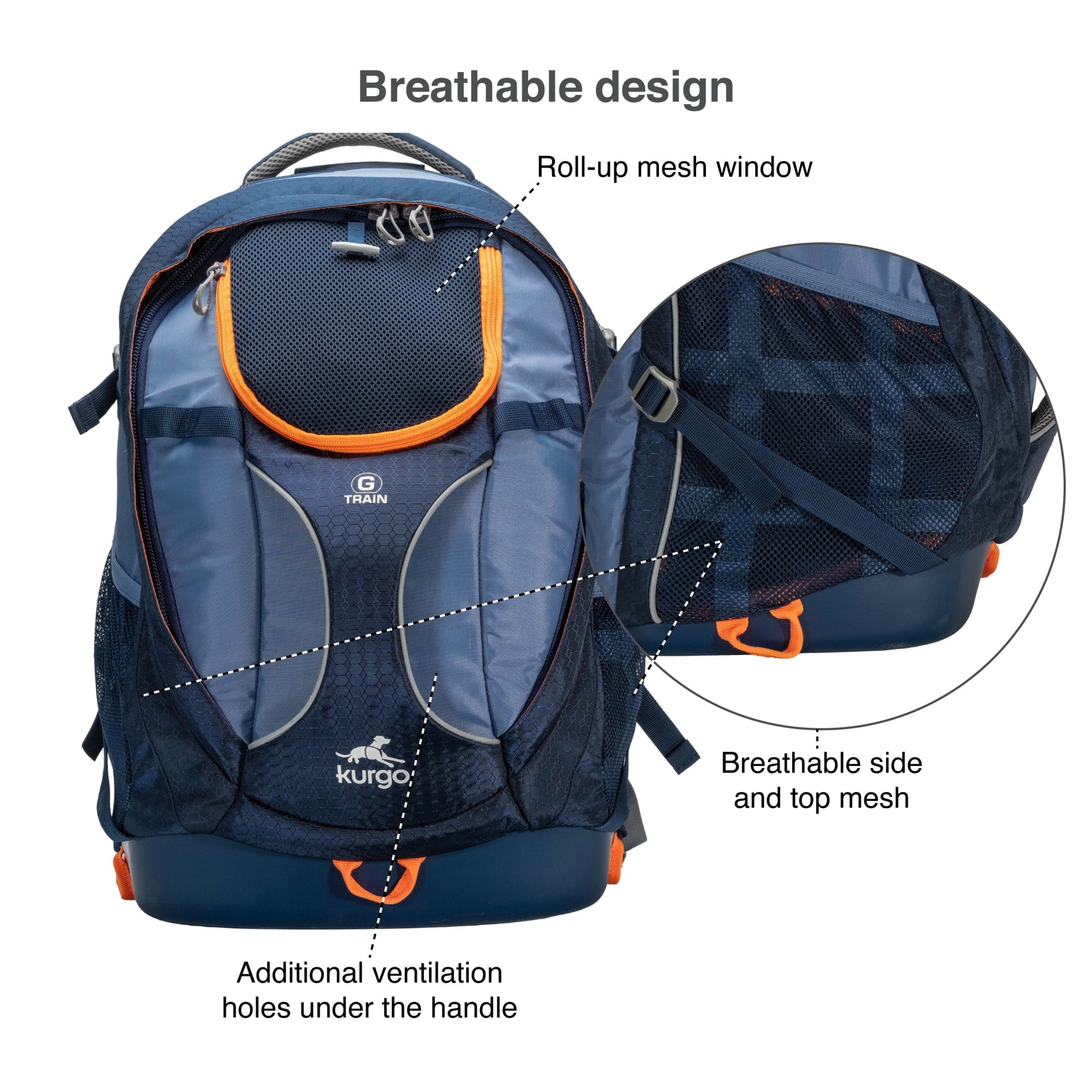 Navy Blue Dog Carrier Backpack J27651