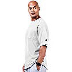 White Cotton Jersey Pocket T-Shirt H8384