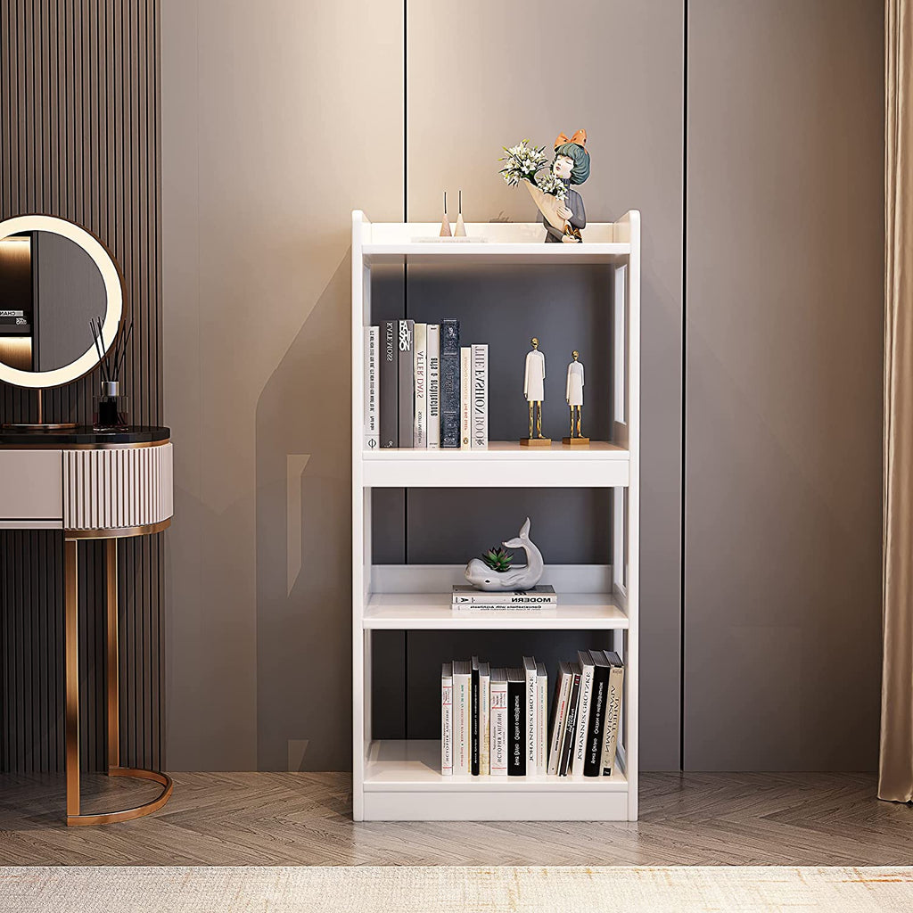 White 4-Bookshelf Cube Storage Display Rack Y53843