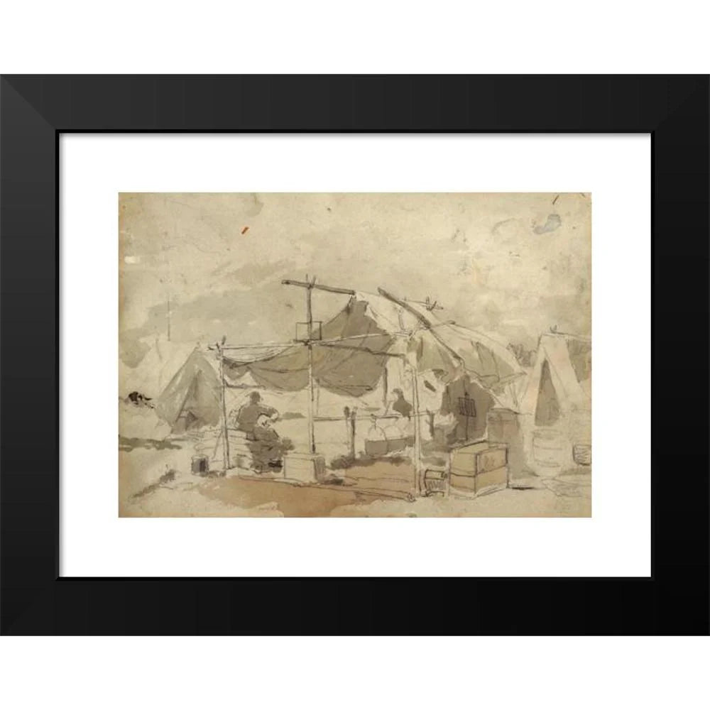 Army Cook's Tent (1861) Framed Art Print K9919