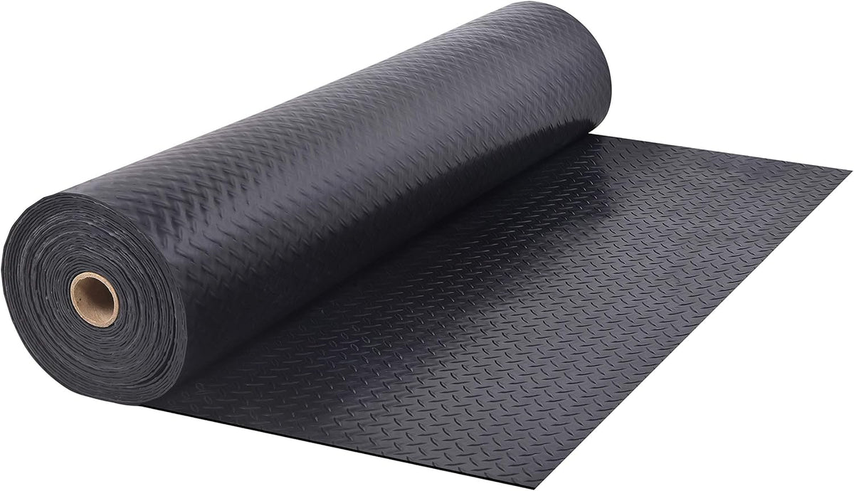 4 x 6 Ft Black Rubber Garage Floor Mat A469687