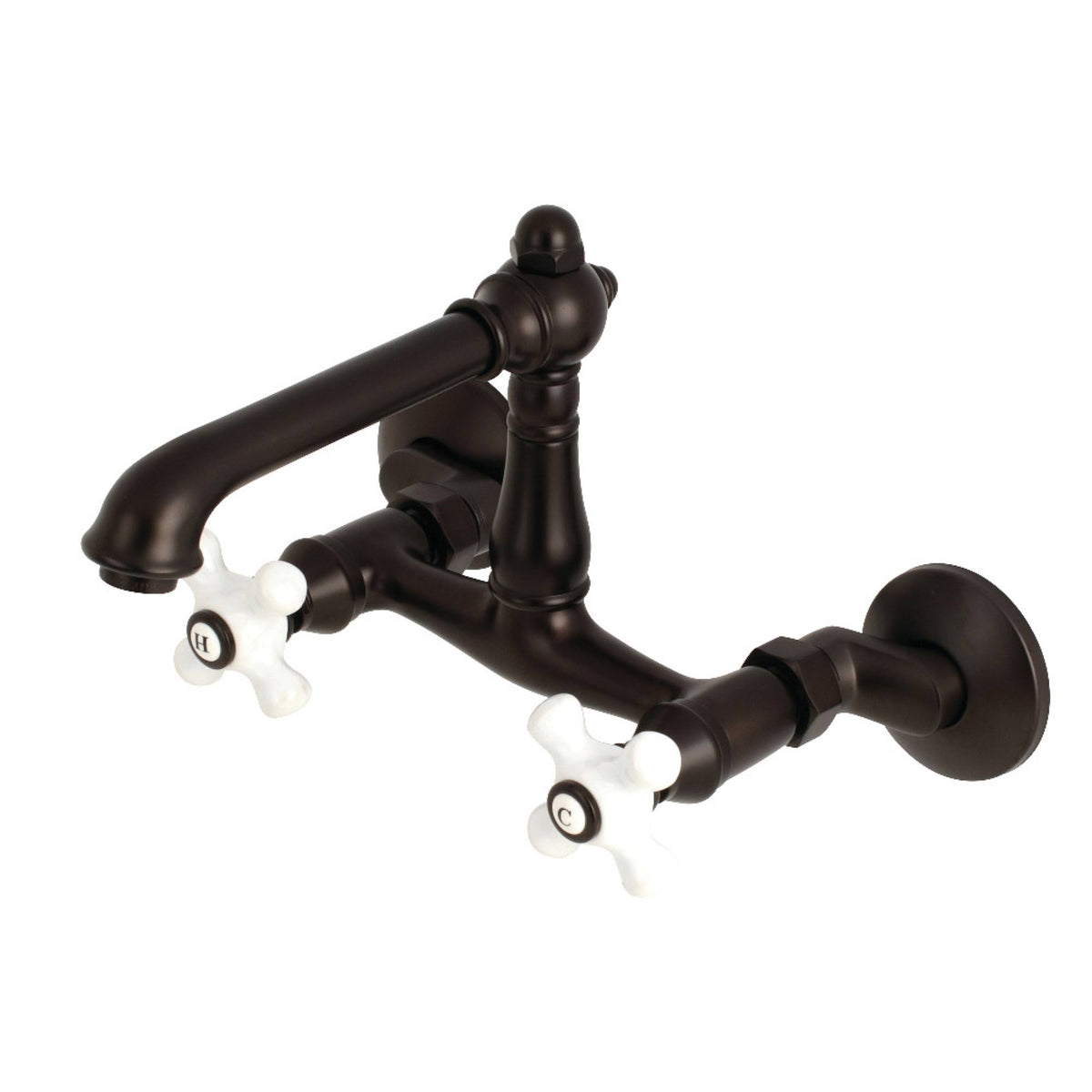 Oil Rubbed Bronze Wall Mount Kitchen Faucet X817