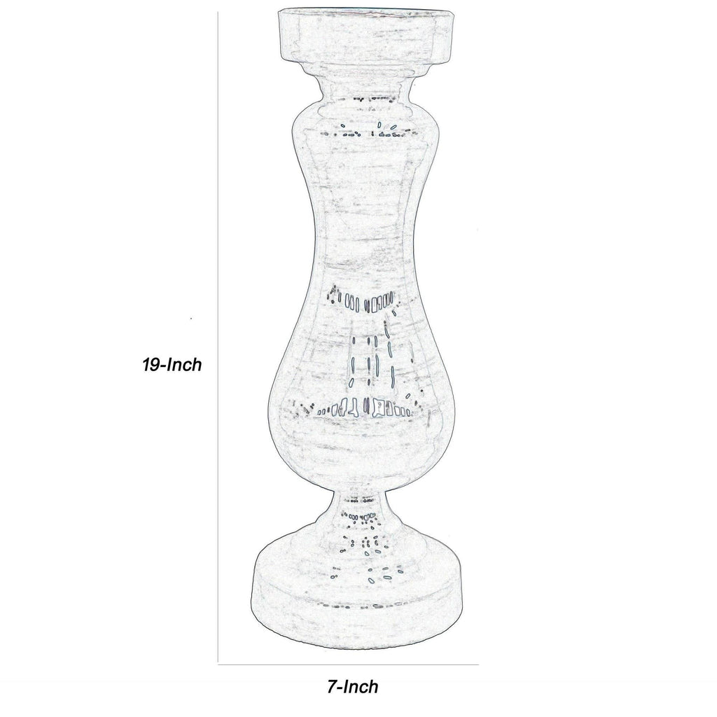 Blue Glass Candle Holder, Set of 2 H443646