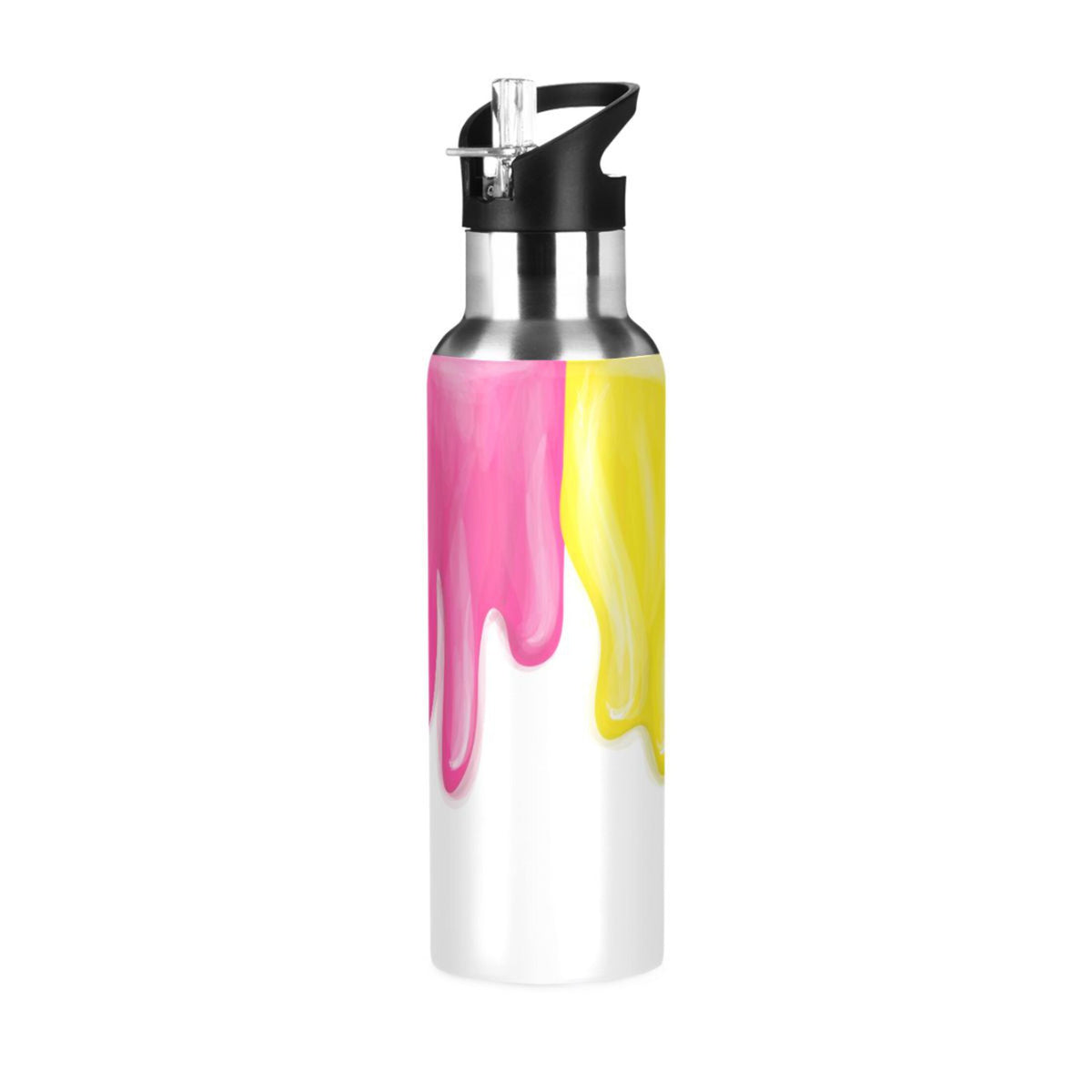 White Vacuum Insulated Stainless Steel Water Bottle 20 OZ T256