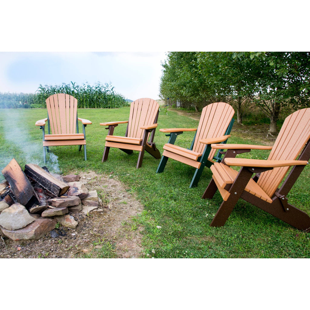 White Folding Adirondack Chair P9510