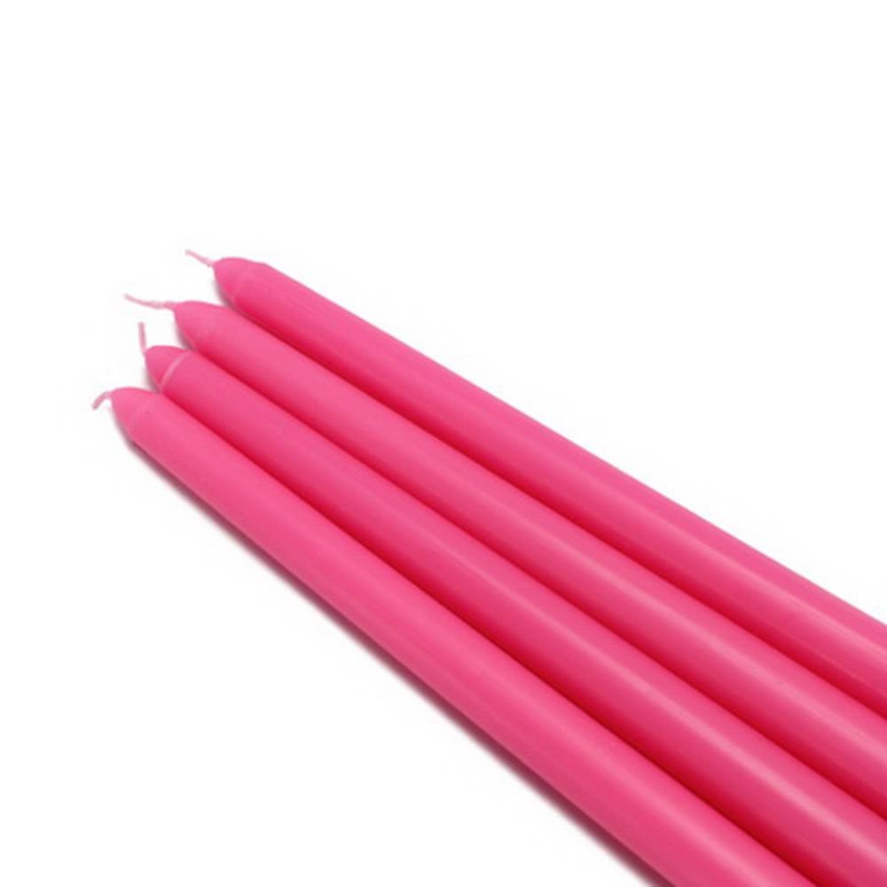 12 inch Hot Pink Taper Candles 144Pcs C65523