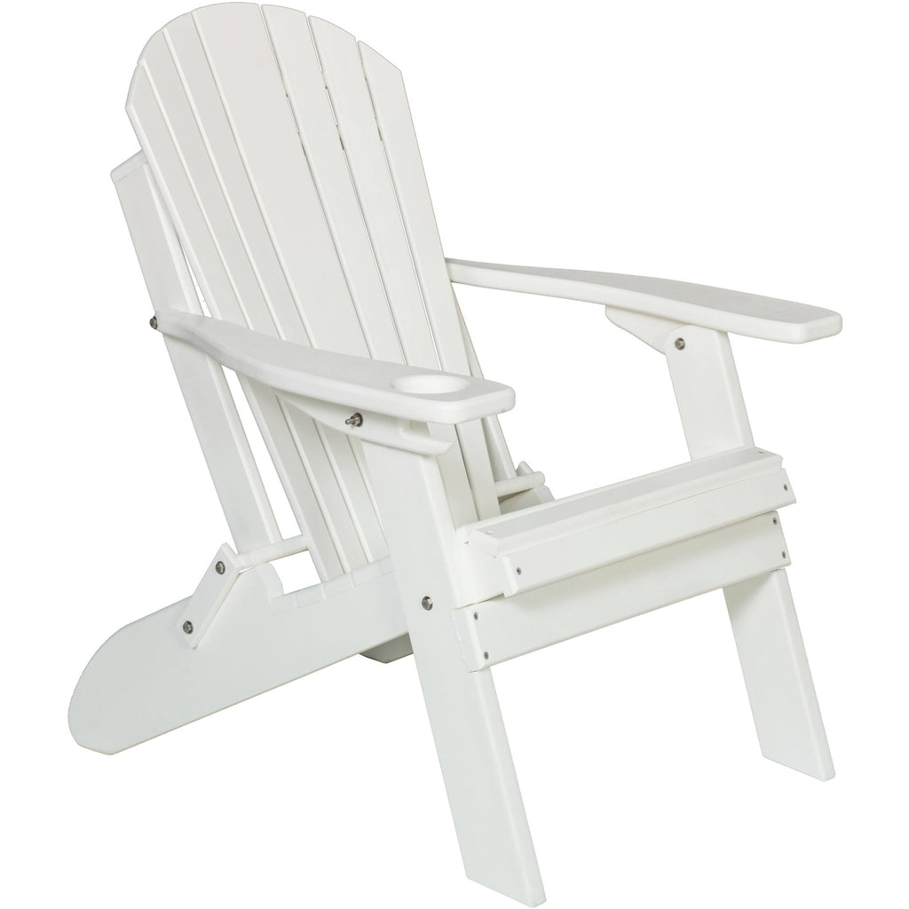 White Folding Adirondack Chair P9510