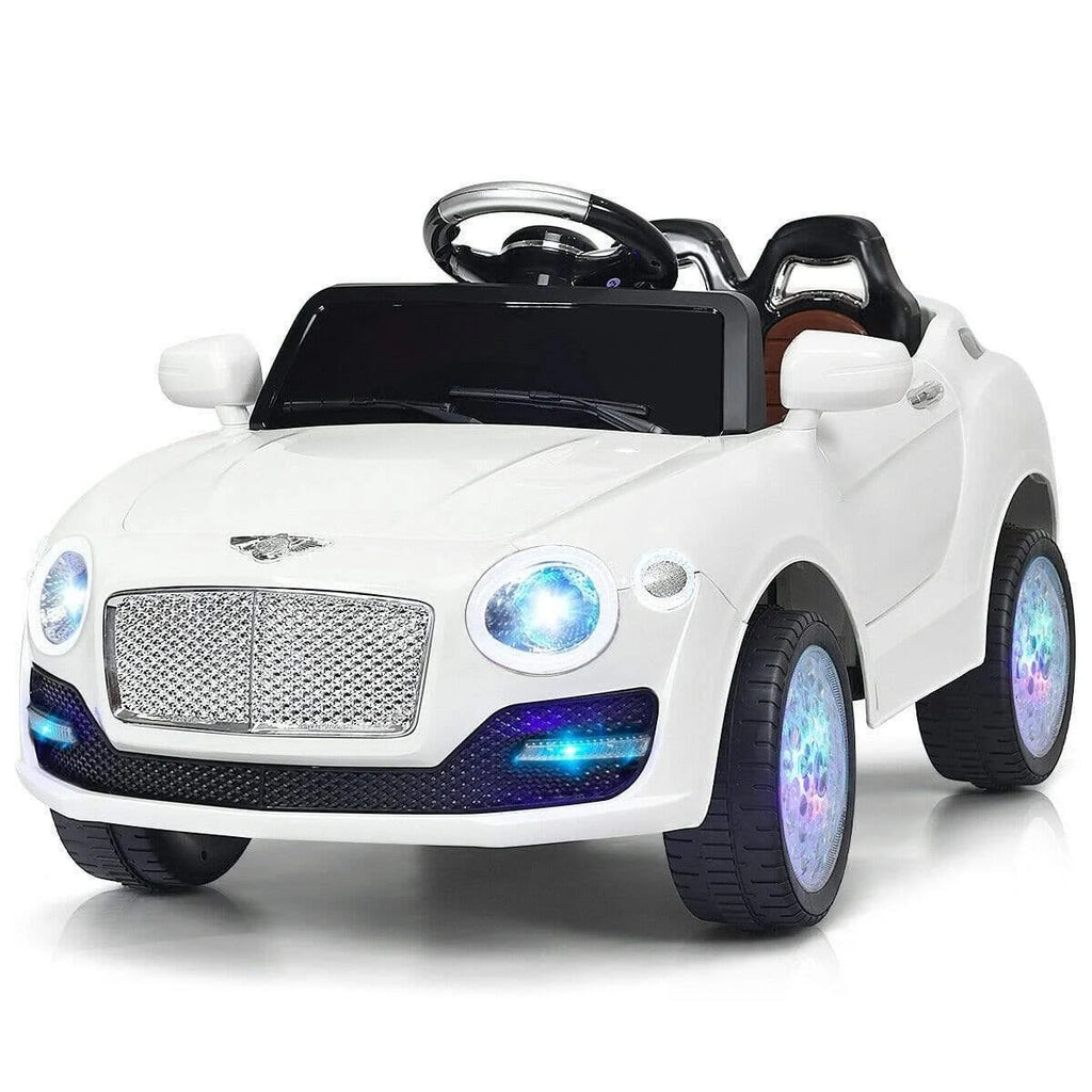 White Kids Ride on Car with Remote Control U9645