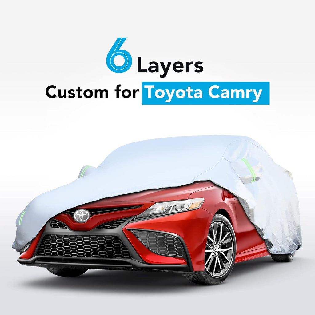 6 Layers All Weather Waterproof Outdoor Full Exterior Car Cover with Zipper M116