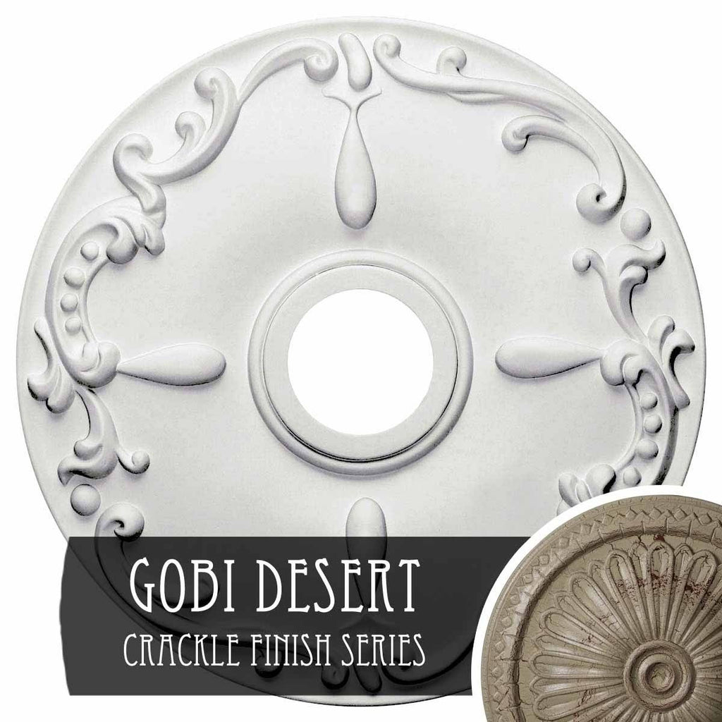 18x22OD x 3 1/2x22ID x 1 1/4x22P Ceiling Medallion N772