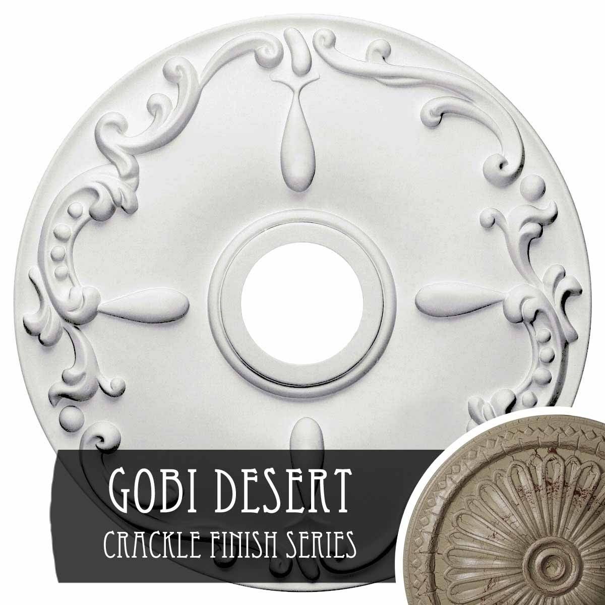 18x22OD x 3 1/2x22ID x 1 1/4x22P Ceiling Medallion N772