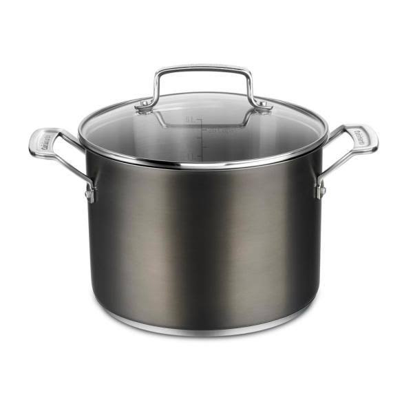 11-Piece Black Stainless Steel Cookware Set C6102