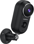 Wireless Outdoor Security Camera, 1080P Battery Powered WiFi Surveillance Cameras, Night Vision, Motion Detection, 2-Way-Talk, IP66 Weatherproof B43284