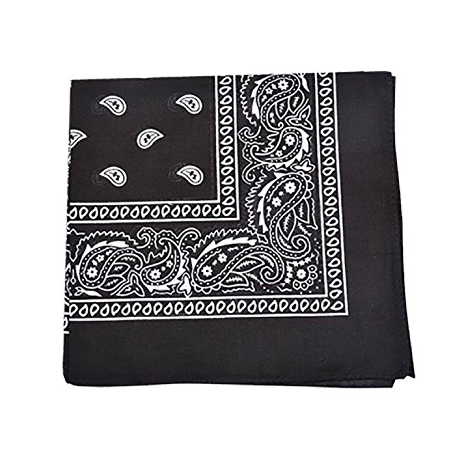 96 Pc 100% Cotton Double Sided Bandanas Z641433