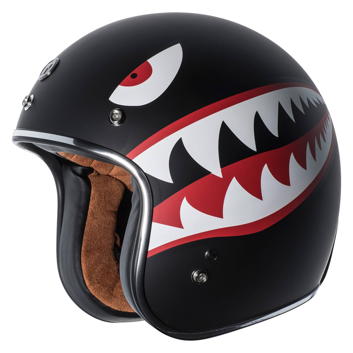 Flat Black 3/4 Helmet Y30942