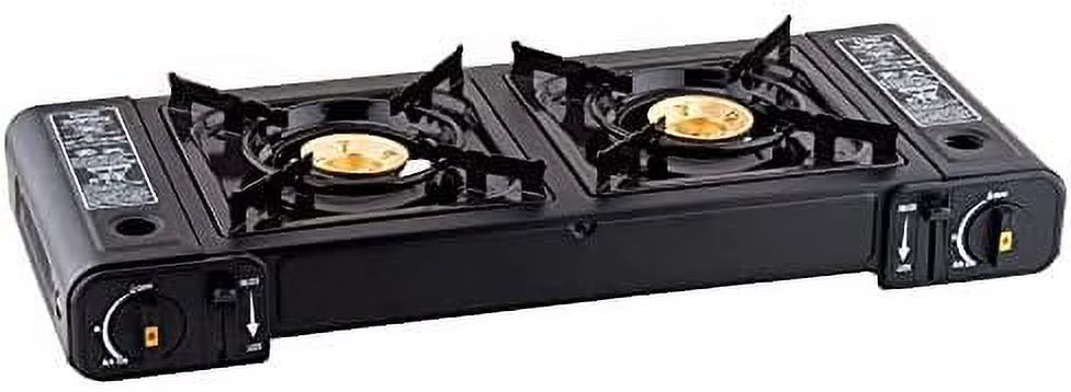 2-Burner Butane Countertop Range / Portable Stove with Brass Burners L372095