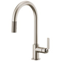 Stainless Steel Pull-Down Faucet with Arc Spout and Industrial Handle K272033