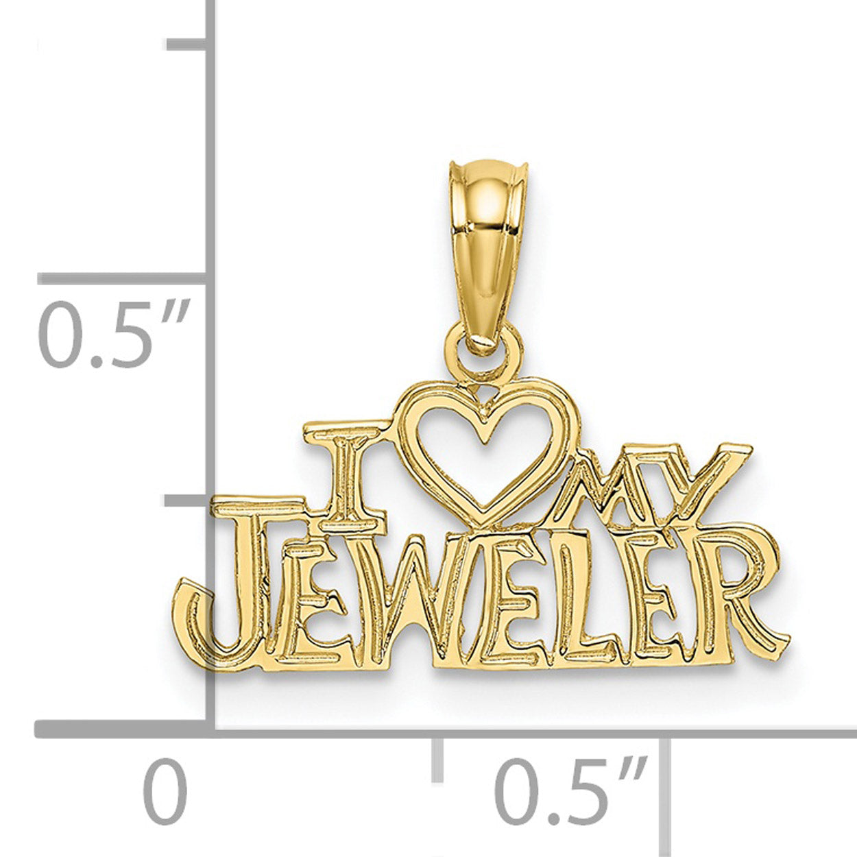 10K Yellow Gold Pendant Charm with 14K Yellow Gold Rope Chain Necklace 16'' Y218761