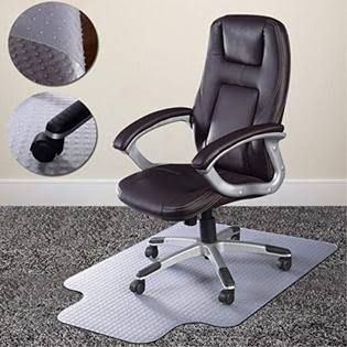 PVC Home Office Chair Floor Mat with Lip for Standard Pile Carpet Z484