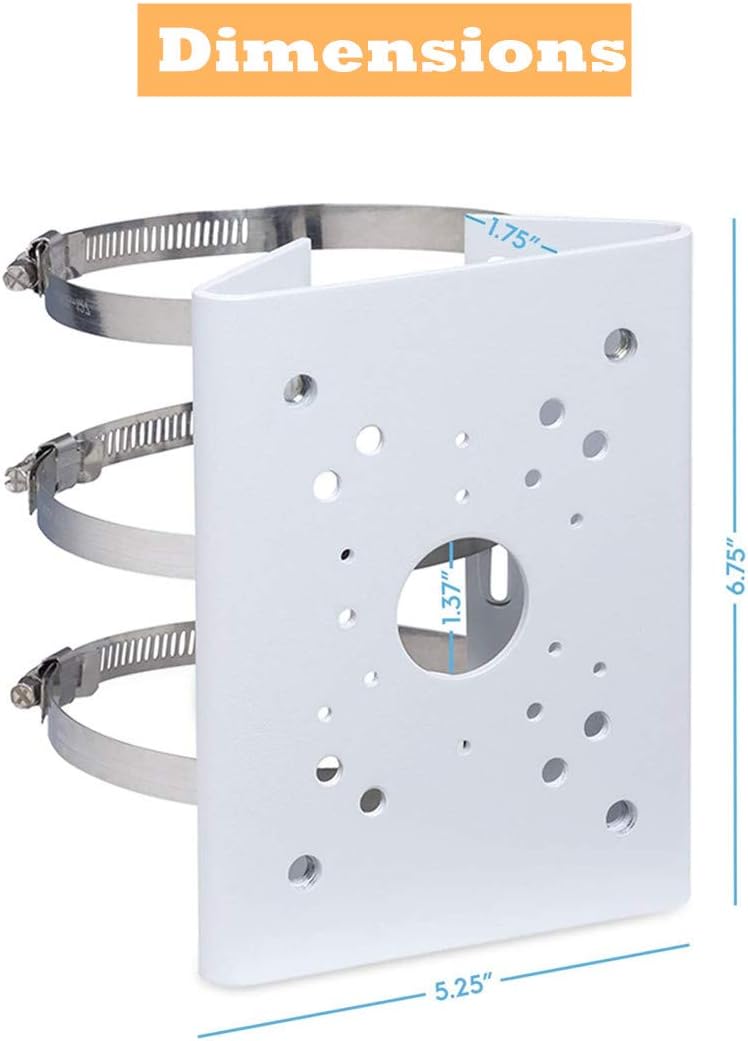 Pole Column Vertical PTZ Dome Camera Wall Loop Mounting Bracket for CCTV Security Surveillance Cameras R8363