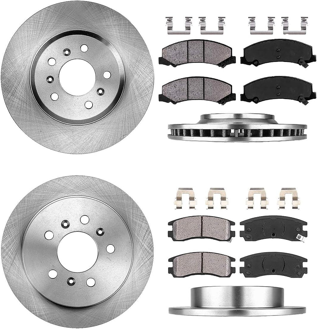 5 Lug Brake Rotors and Brake Pads with Clips Y683