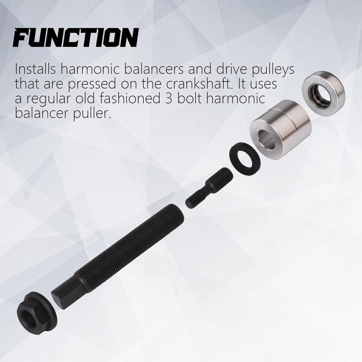Harmonic Balancer Installer Kit with 12 Adapters Puller Set V983052