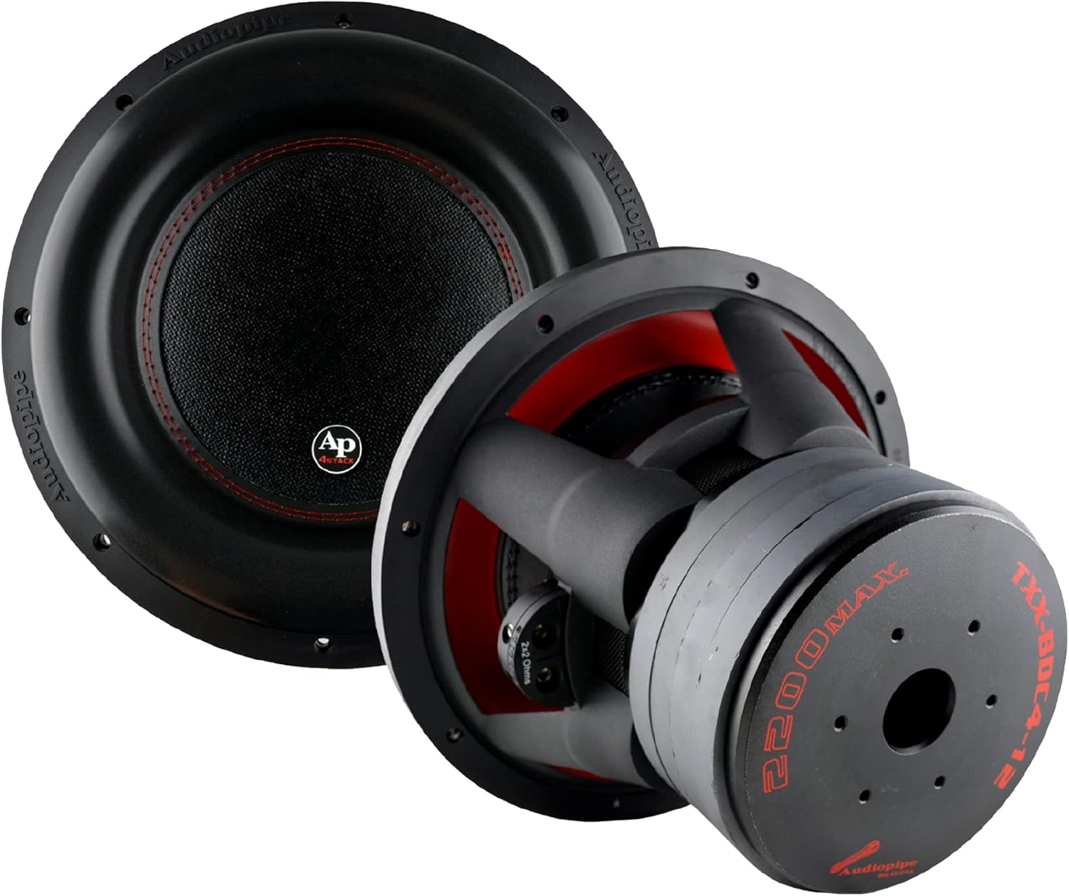 12 Inch Dual 2 Ohm DVC Car Audio Subwoofer Speaker System W498