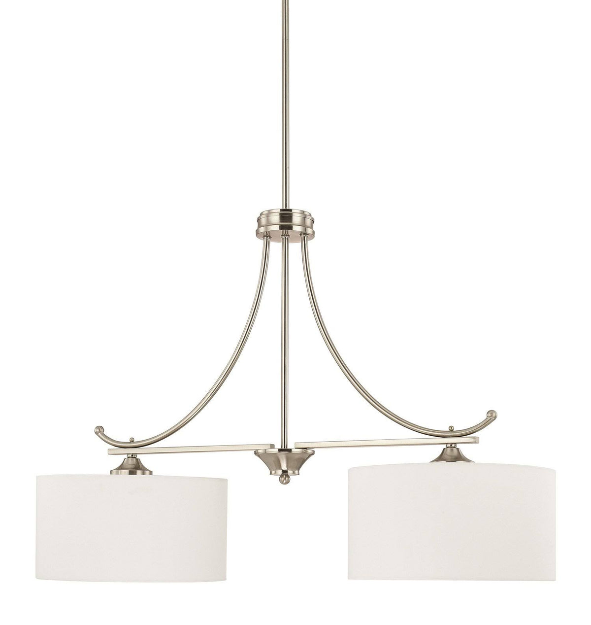 2 Light Island, Brushed Nickel Q32602