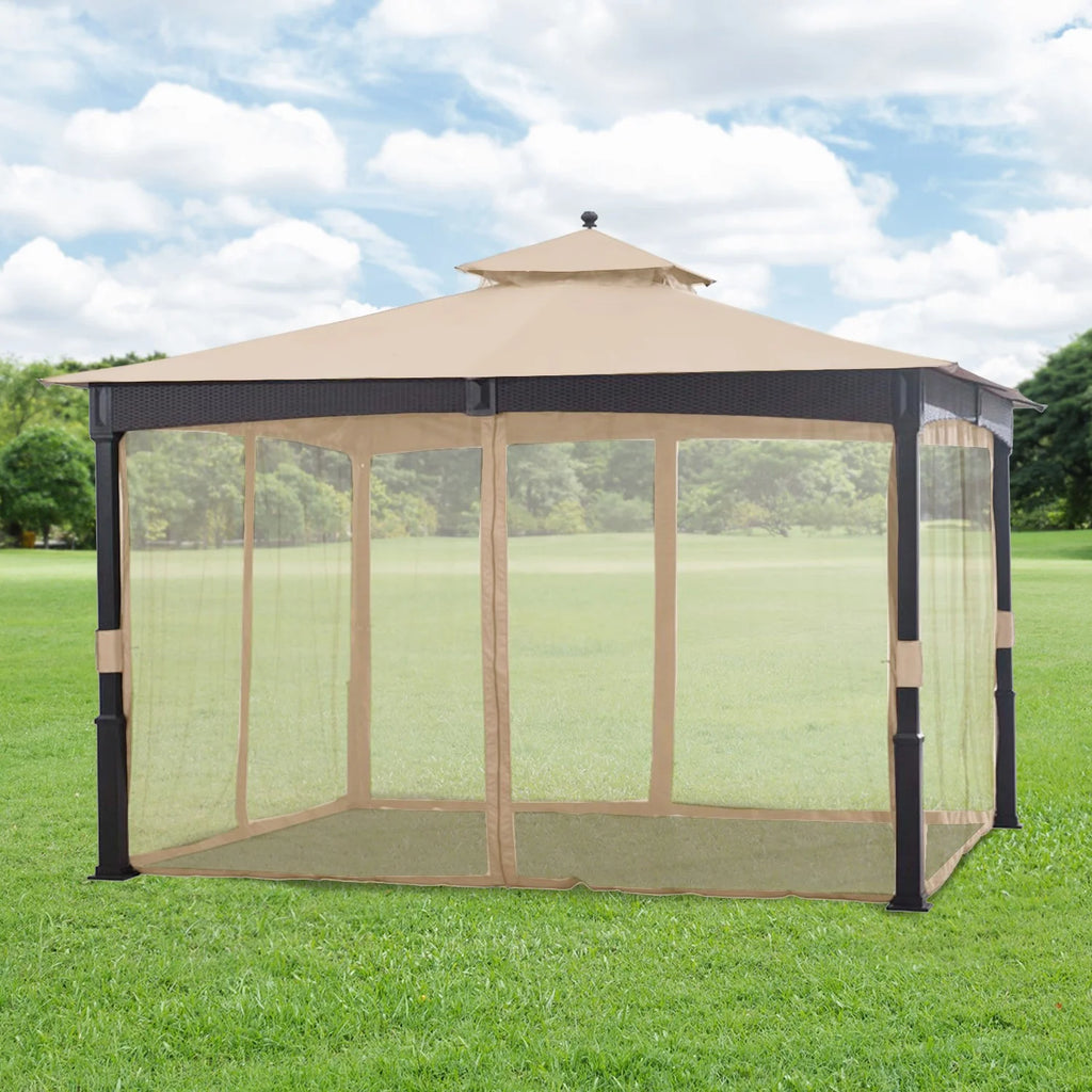 Replacement Canopy Top Cover and Netting Set for 10 x 12 Gazebo Y67663