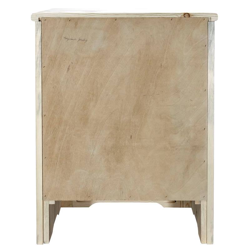Accent Cabinet with Laser Engraved Bronc Design in Clear Lacquer Finish E474503