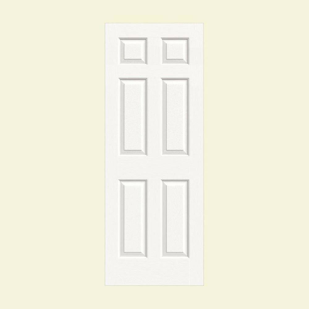 24 in. x 80 in. White Molded Composite MDF Interior Door Slab S54182