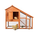 Wooden Chicken Coop Rabbit Hutch Pet Cage E689
