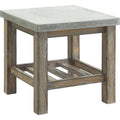 Concrete Gray End Table V79455