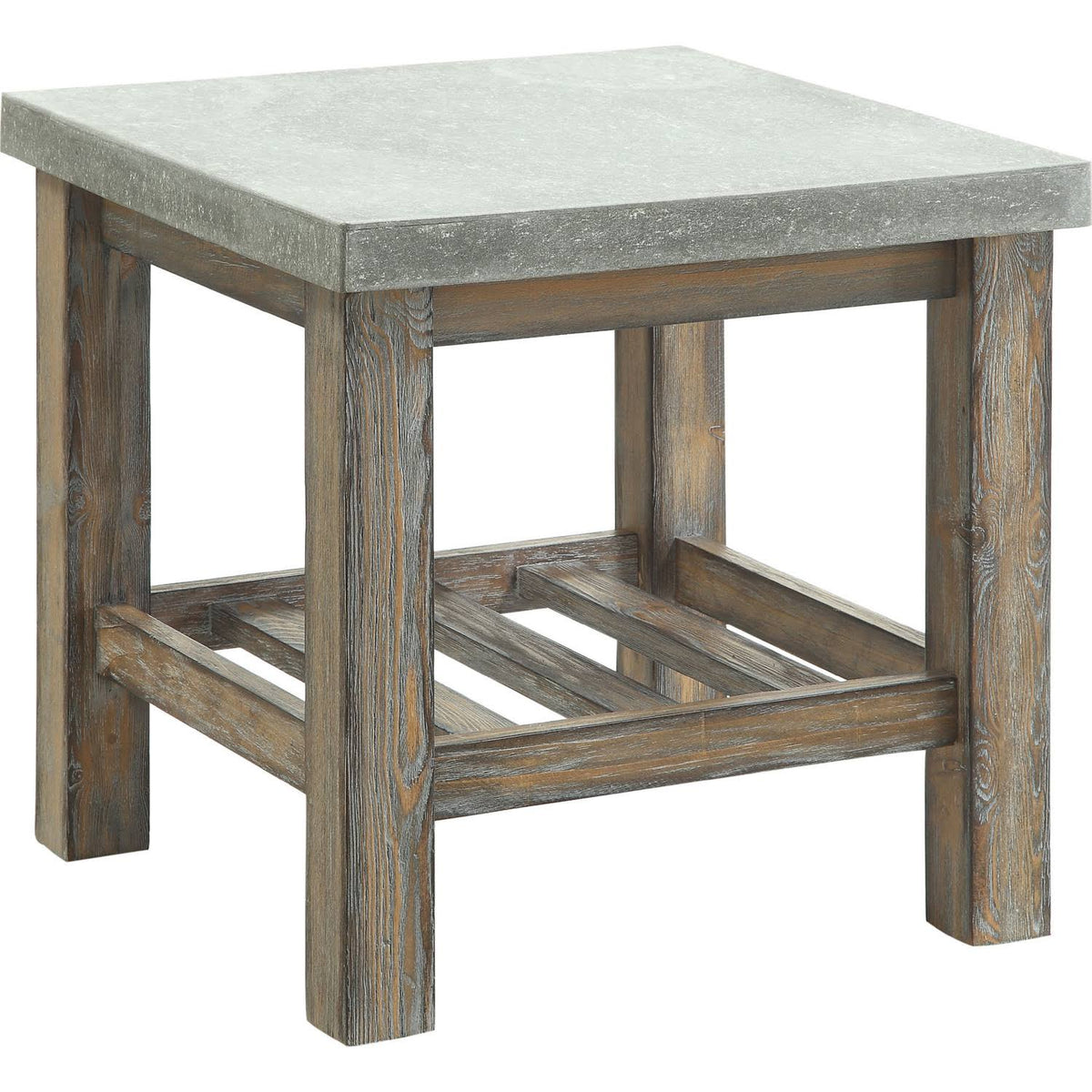 Concrete Gray End Table V79455