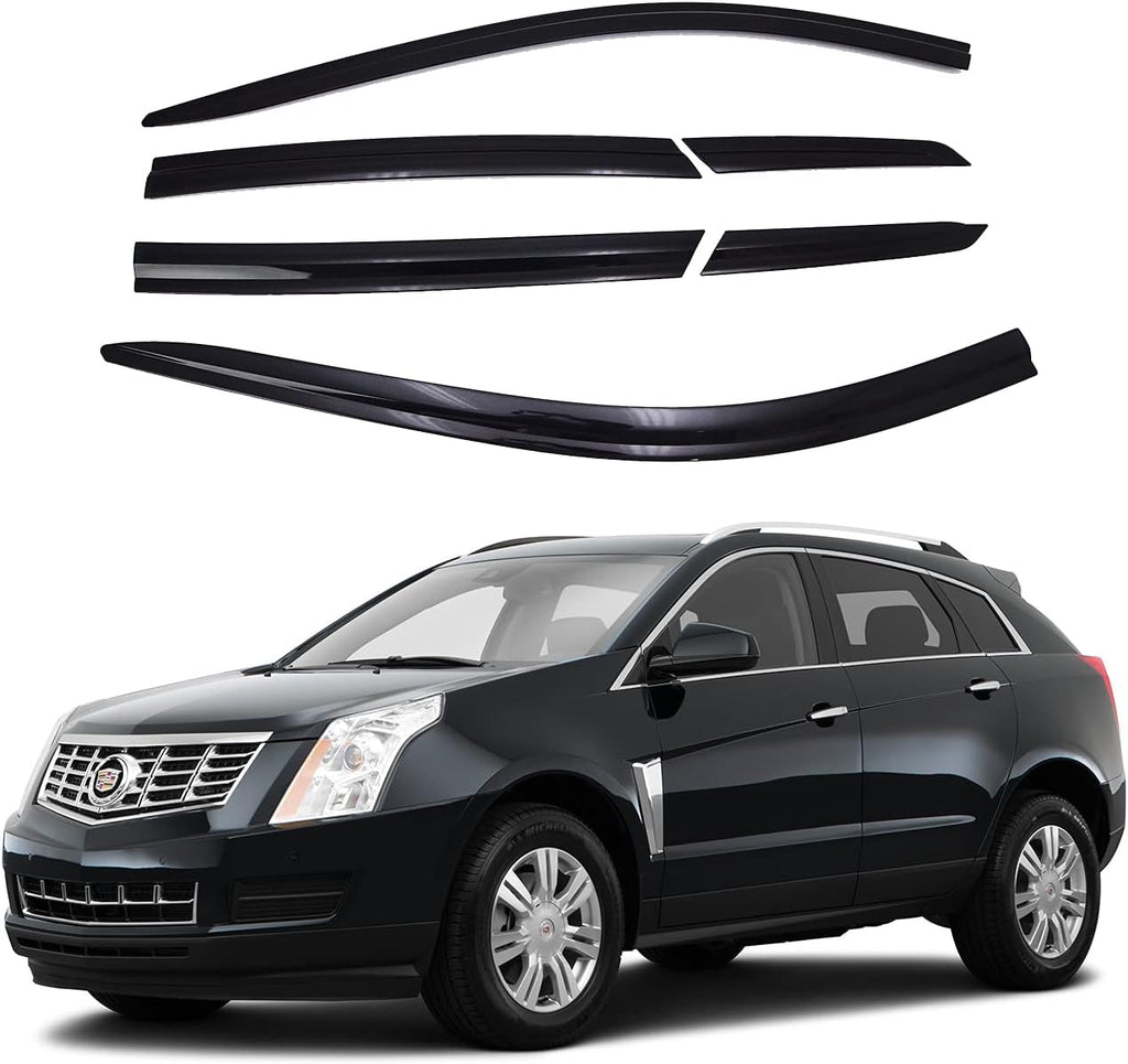 Dark Smoke Side Window Vent Visor 6 Piece Set P8583