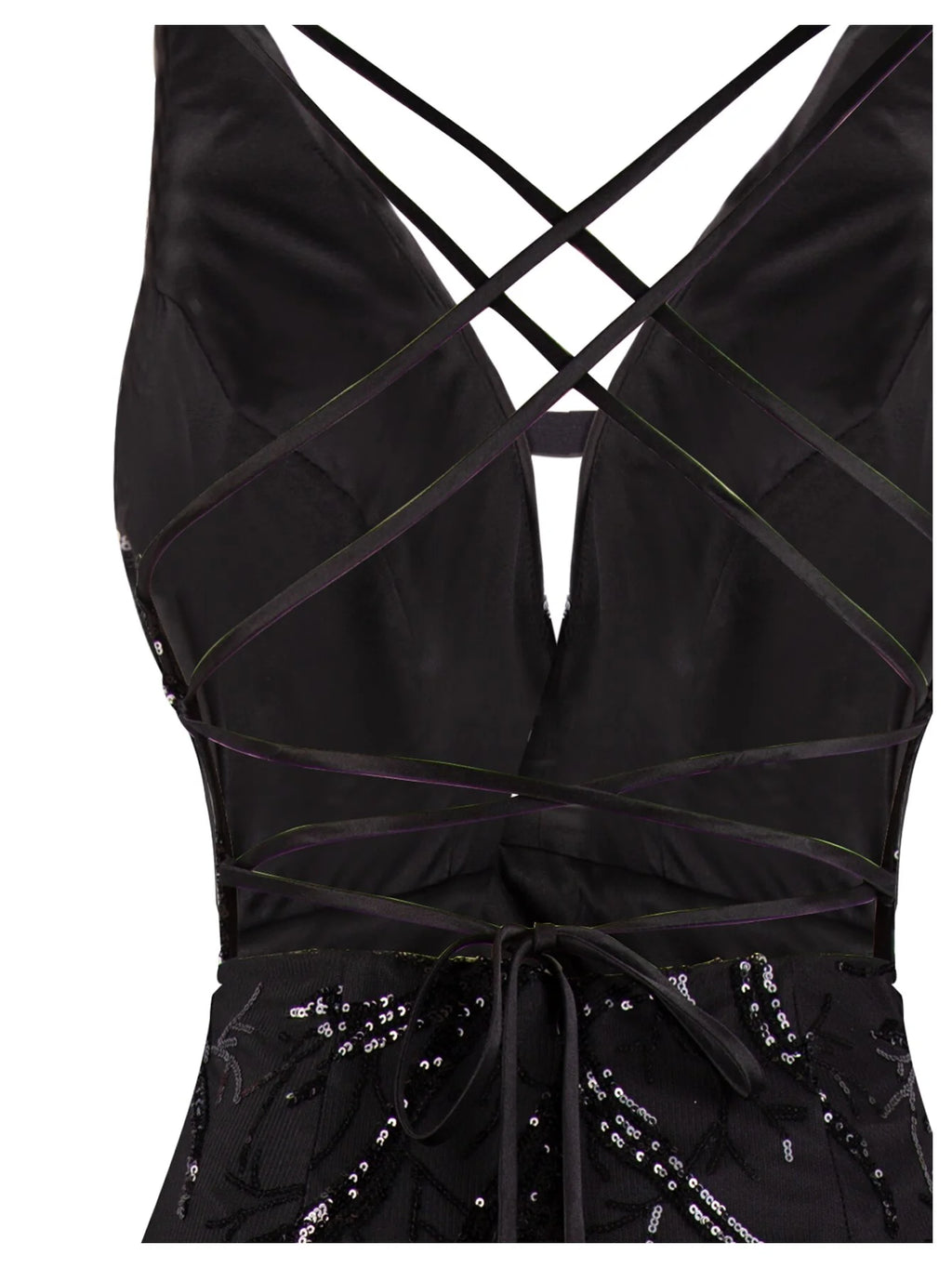 Black Sequin Mermaid Formal Dress C253