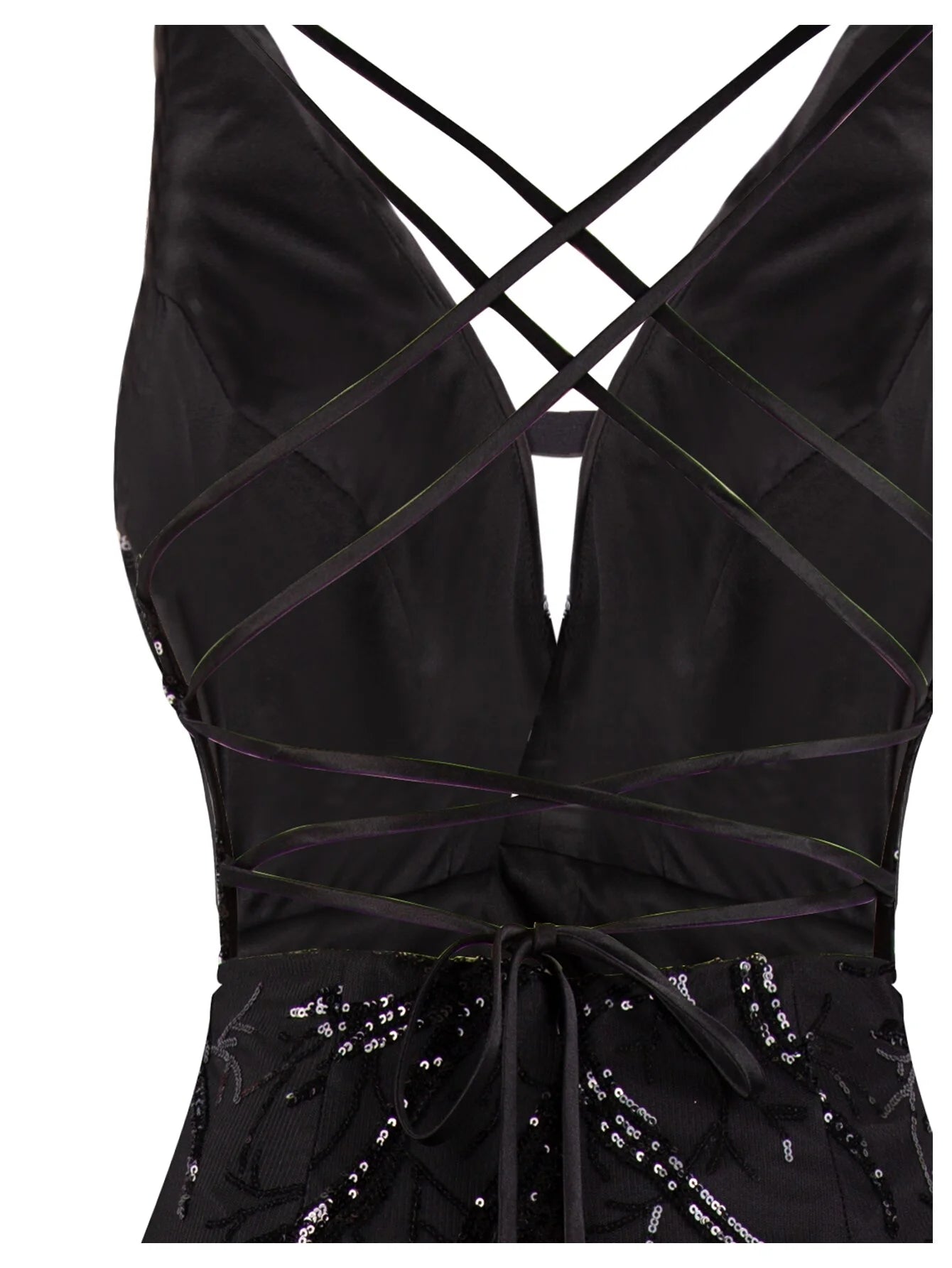 Black Sequin Mermaid Formal Dress C253