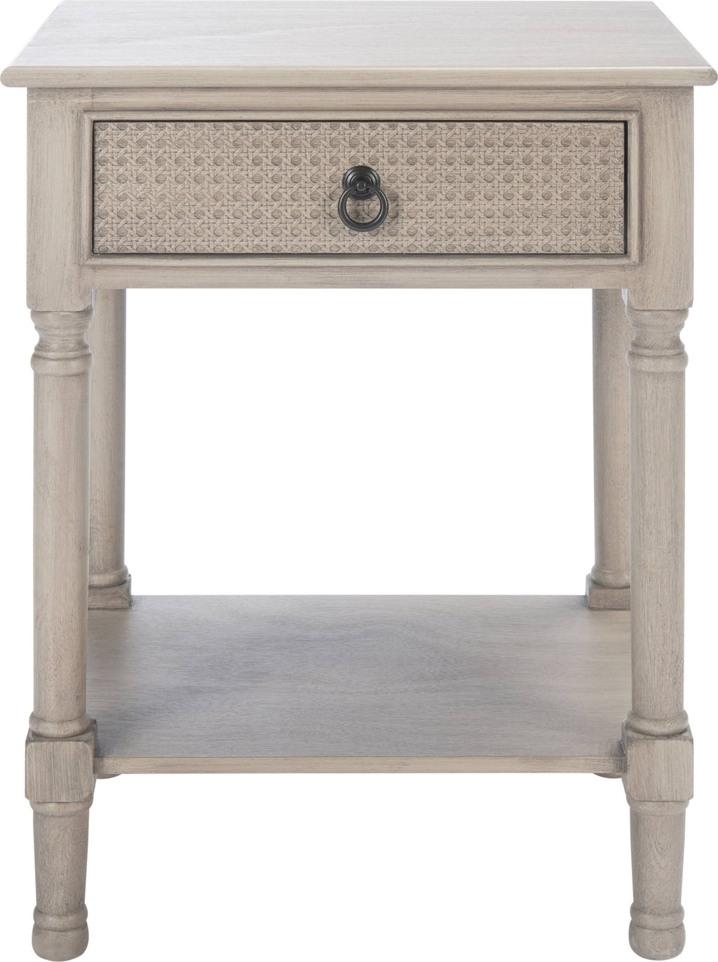 Greige 1 Drawer Accent Table S594