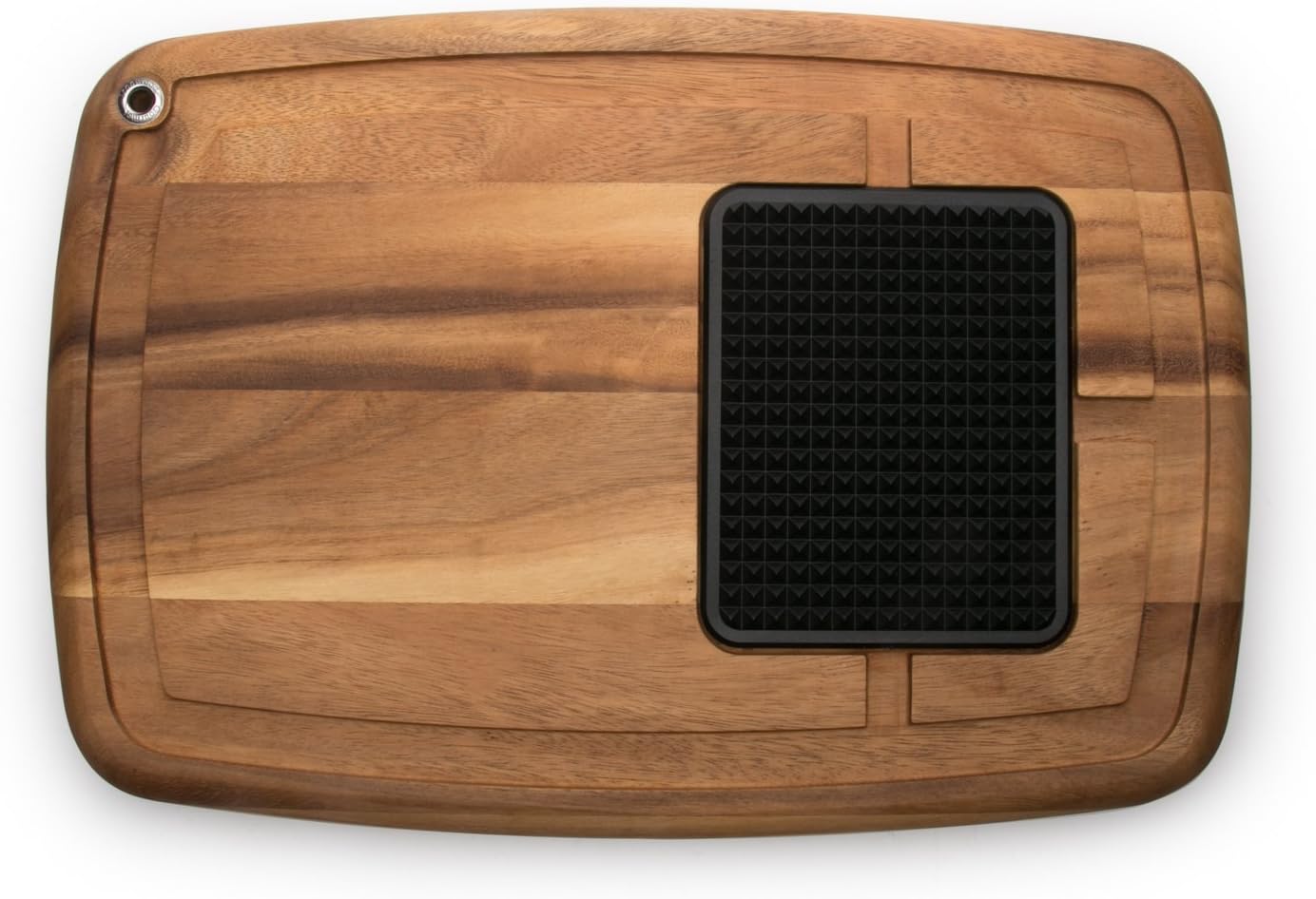 22 x 15 x 2.5 inches Acacia Wood Carving Board with Juice Channels J737