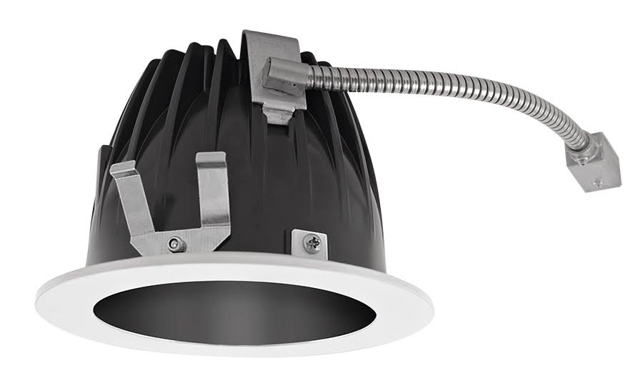 LED Trim Mod6 Round 50Deg 40K 90CRI Black Cone White Ring D663